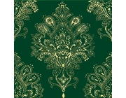 Paisley Verde Botella Decor